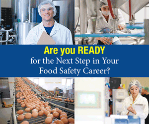 NEHA - Are you READY for the next step in your Food Safety Career? 300 x 250 Ad - Position 2