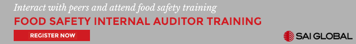 SAI Global - Food Safety Internal Auditor Training