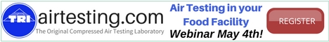 Tri Air Testing - Air Testing in your Food Facility Webinar - May 4th!