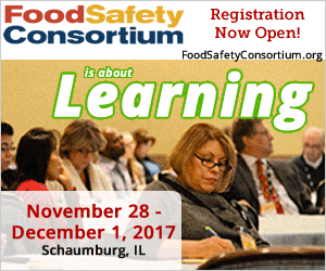 Food Safety Consortium - November 28 - December 1, 2017 - Schaumburg, IL