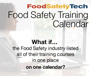 FST's Food Safety Training Calendar