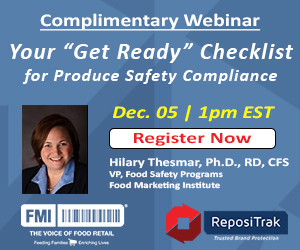 Repositrak - Complimentary Webinar - Your 'Get Ready' Checklist for Produce Safety Compliance