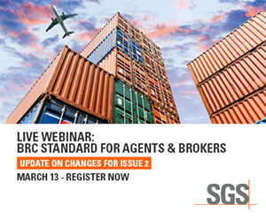 SGS - Live Webinar: BRC Standard for Agents & Brokers - March 13 - Register Now
