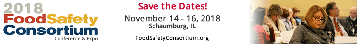 2018 Food Safety Consortium Conference & Expo - November 12-16, 2018 - Schaumburg, IL
