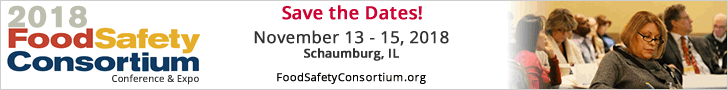 2018 Food Safety Consortium Conference & Expo - November 12-15, 2018 - Schaumburg, IL