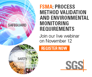 SGS - FSMA: Process Method Validation and Environmental Monitoring Requirements - Join Our Live Webinar on November 12