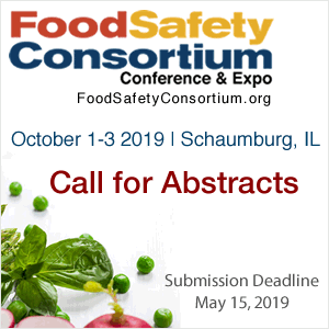 2019 Food Safety Consortium Conference & Expo - October 1-3, 2019 - Schaumburg, IL