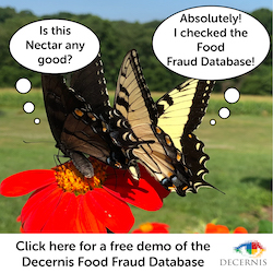 Decernis - Click here for a demo of the Decernis Food Fraude Database