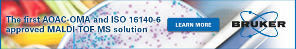 Bruker - The first AOAC-OMA and ISO 16140-6 approved MALDI-TOF MS solution