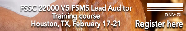 DNV-GL - FSSC 22000 FSMS Auditor/Lead Auditor Training Course