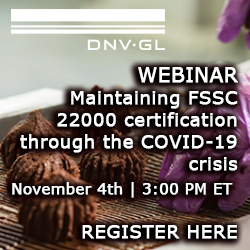 Webinar: maintaining FSSC 22000 certification through the COVID-19 crisis